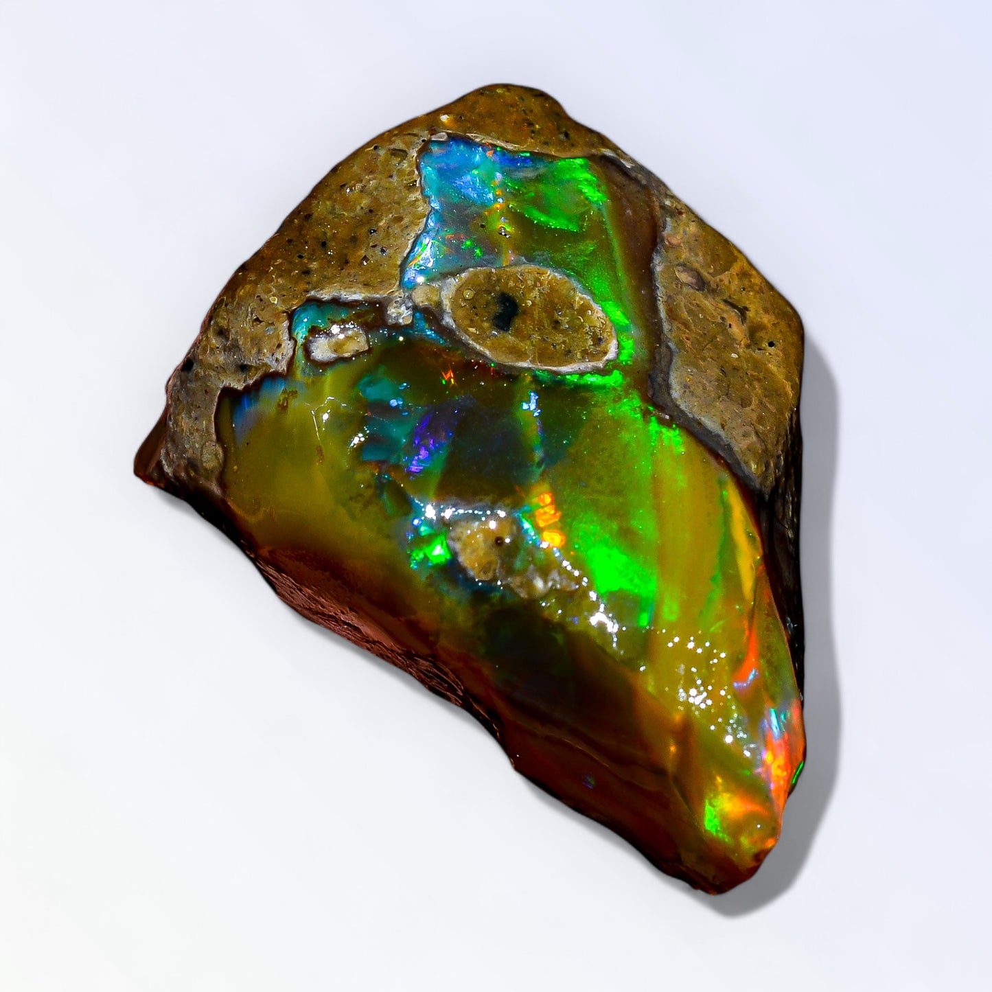 Excellent Opal Rough 49.00 Carat Natural Ethiopian Opal Raw 28x21 MM