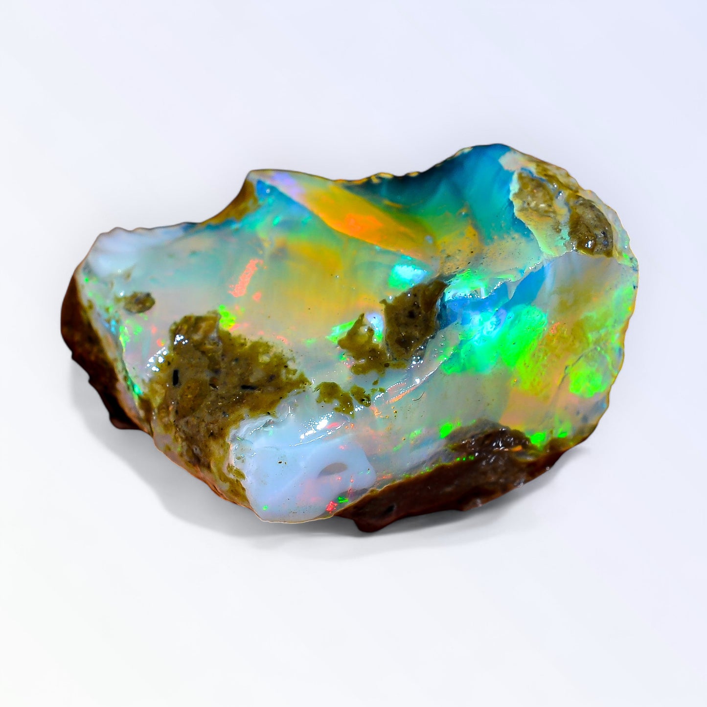 Immaculate Opal Rough 29.00 Carat Natural Ethiopian Opal Raw 28x19 MM