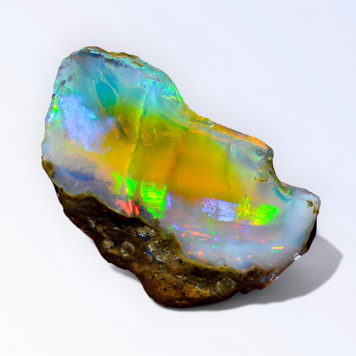 Immaculate Opal Rough 29.00 Carat Natural Ethiopian Opal Raw 28x19 MM