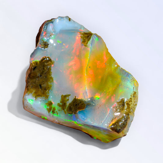 Immaculate Opal Rough 29.00 Carat Natural Ethiopian Opal Raw 28x19 MM