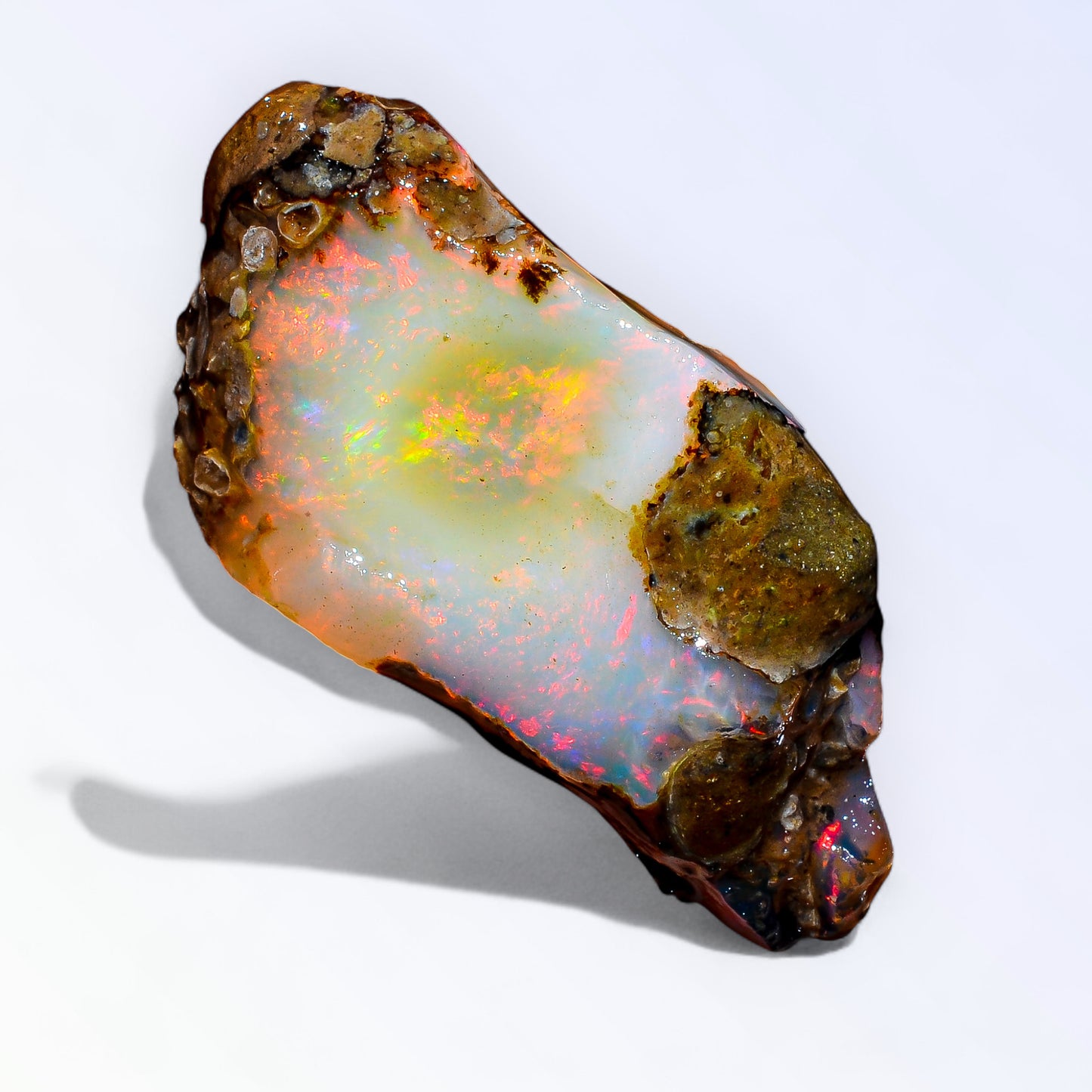 Splendid Opal Rough 21.50 Carat Natural Ethiopian Opal Raw 33x16 MM