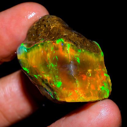 Attractive Opal Rough 52.50 Carat Natural Ethiopian Opal Raw 30x18 MM