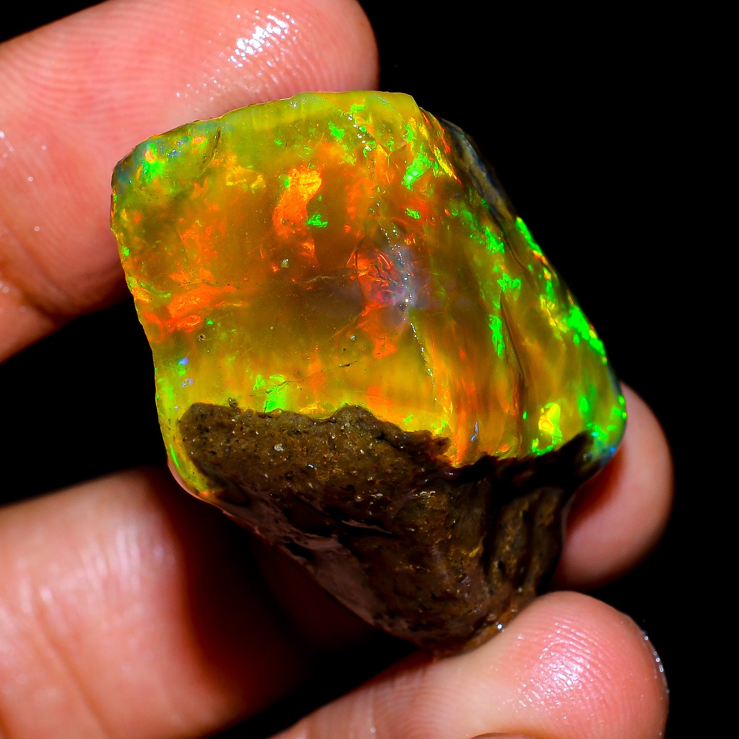 Attractive Opal Rough 52.50 Carat Natural Ethiopian Opal Raw 30x18 MM