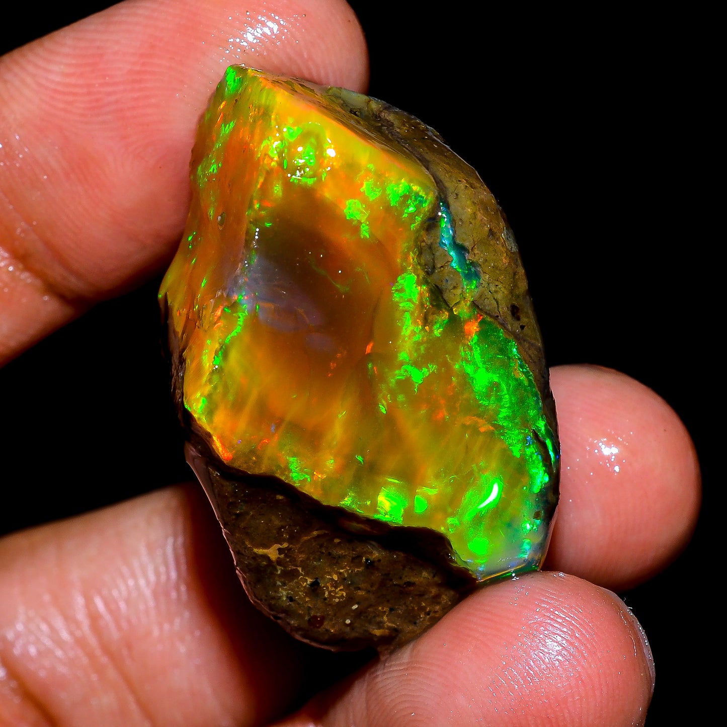 Attractive Opal Rough 52.50 Carat Natural Ethiopian Opal Raw 30x18 MM