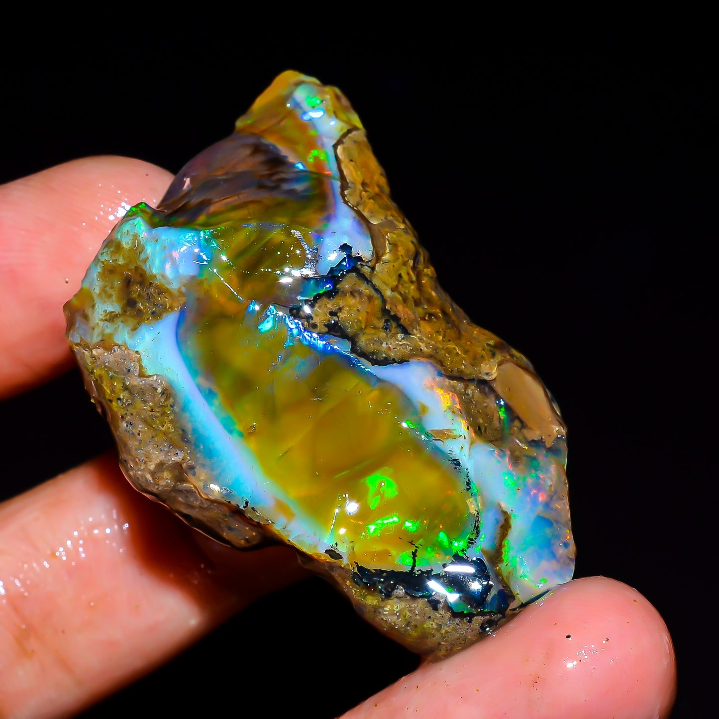 Opal Rough Specimen 77.00  Carat (15.4g) | 100% Natural Ethiopian Opal Raw