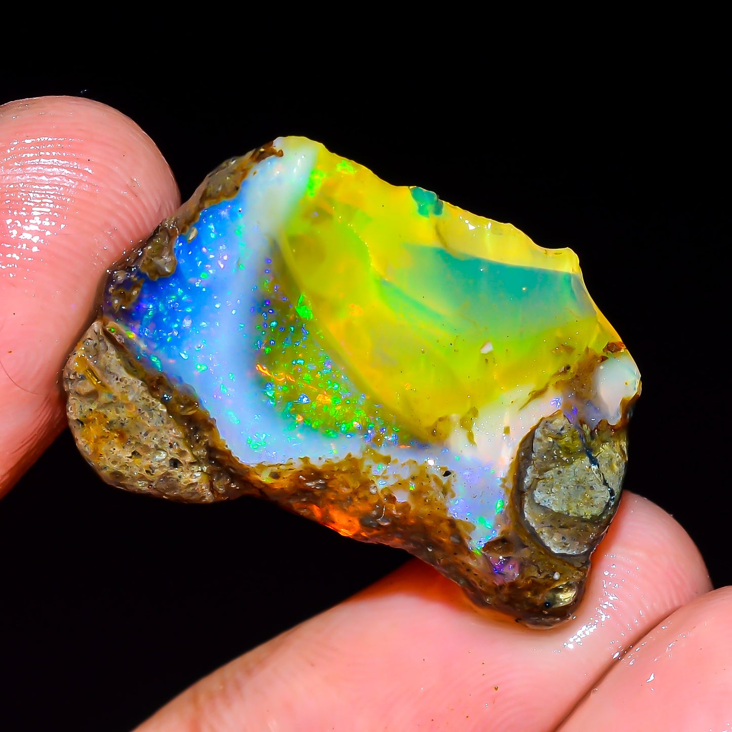 Opal Rough Specimen 17.00  Carat (3.4g) | 100% Natural Ethiopian Opal Raw