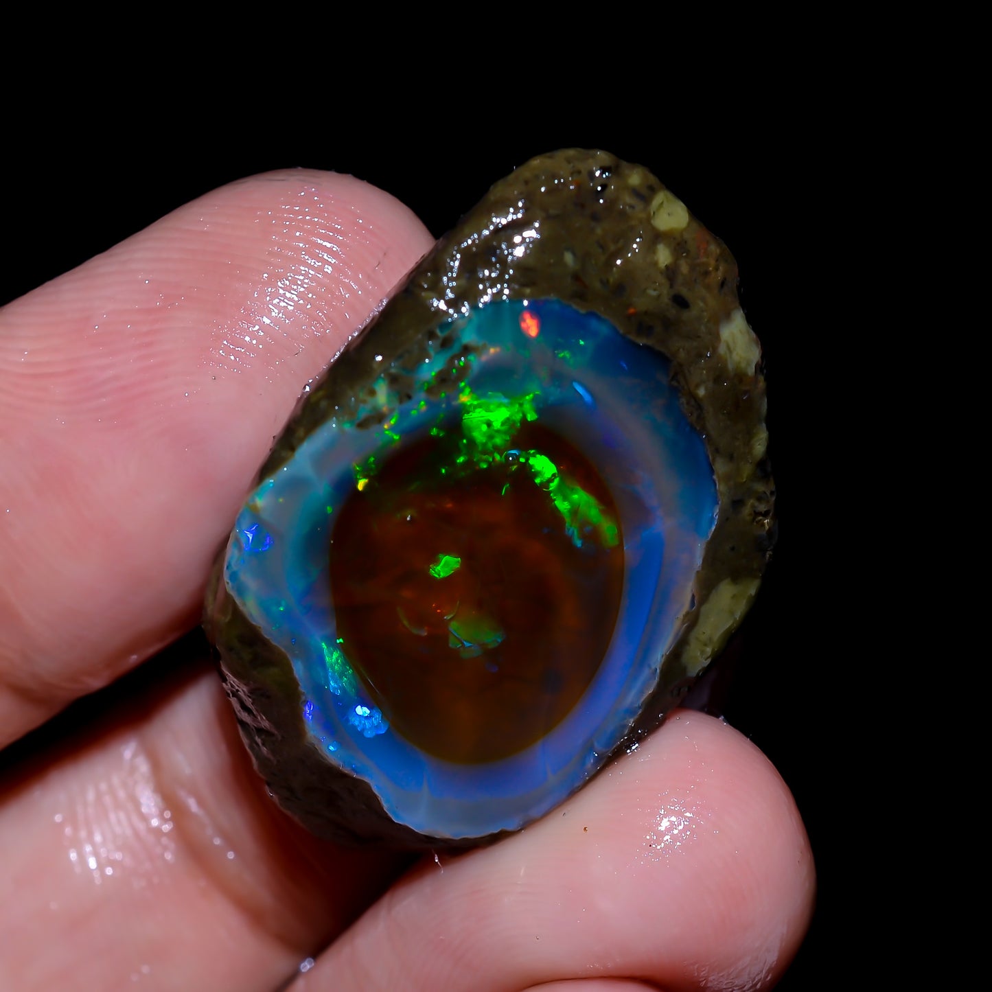 Opal Rough Specimen 25.5 Carat (5.1g) | 100% Natural Ethiopian Opal Raw