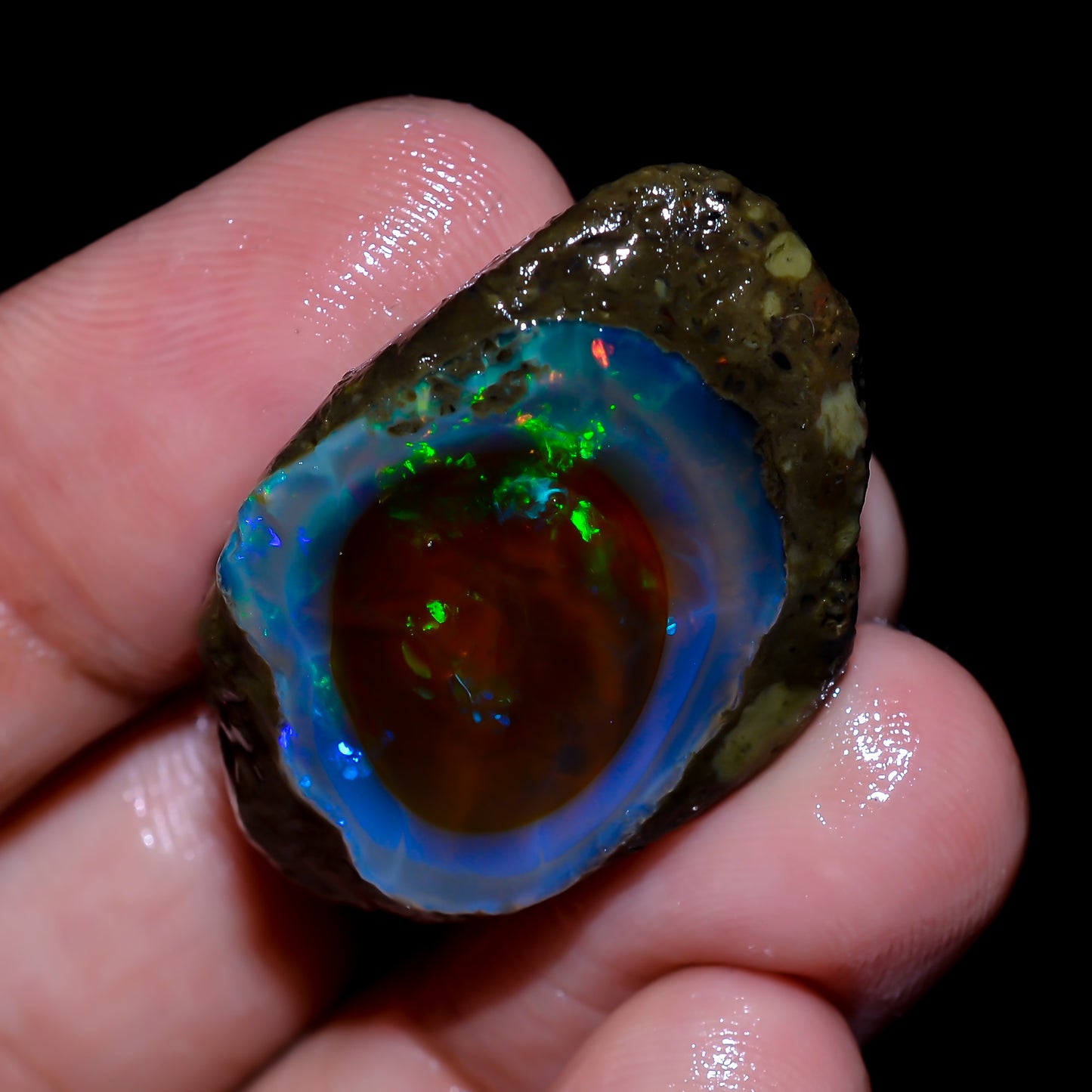 Opal Rough Specimen 25.5 Carat (5.1g) | 100% Natural Ethiopian Opal Raw