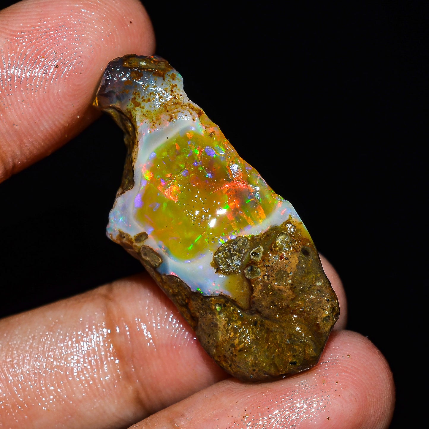 Opal Rough Specimen 24.00 Carat (4.8g) | 100% Natural Ethiopian Opal Raw