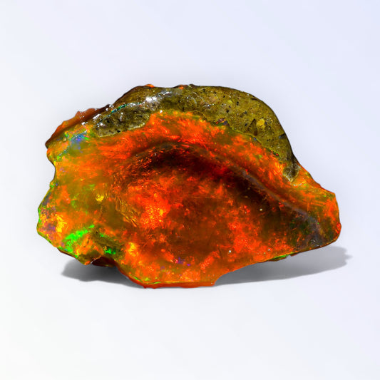 Gorgeous Large Opal Rough 37.00 Carat Natural Ethiopian Opal Raw 35x22 MM
