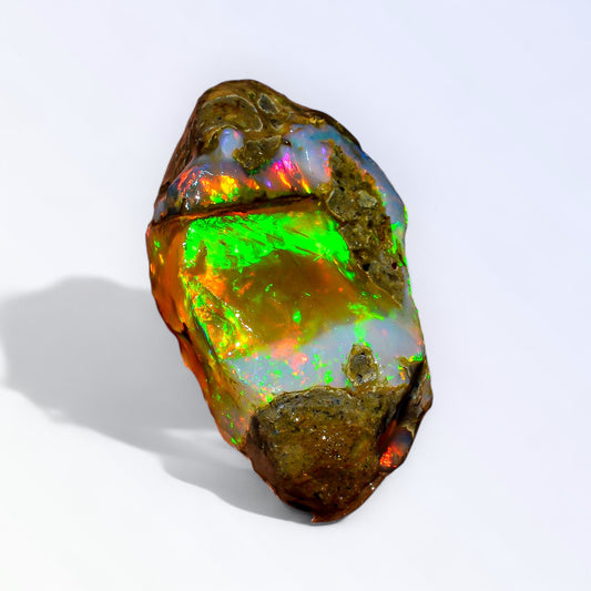 Outstanding Large Opal Rough 35.00 Carat Natural Ethiopian Opal Raw 32x18 MM