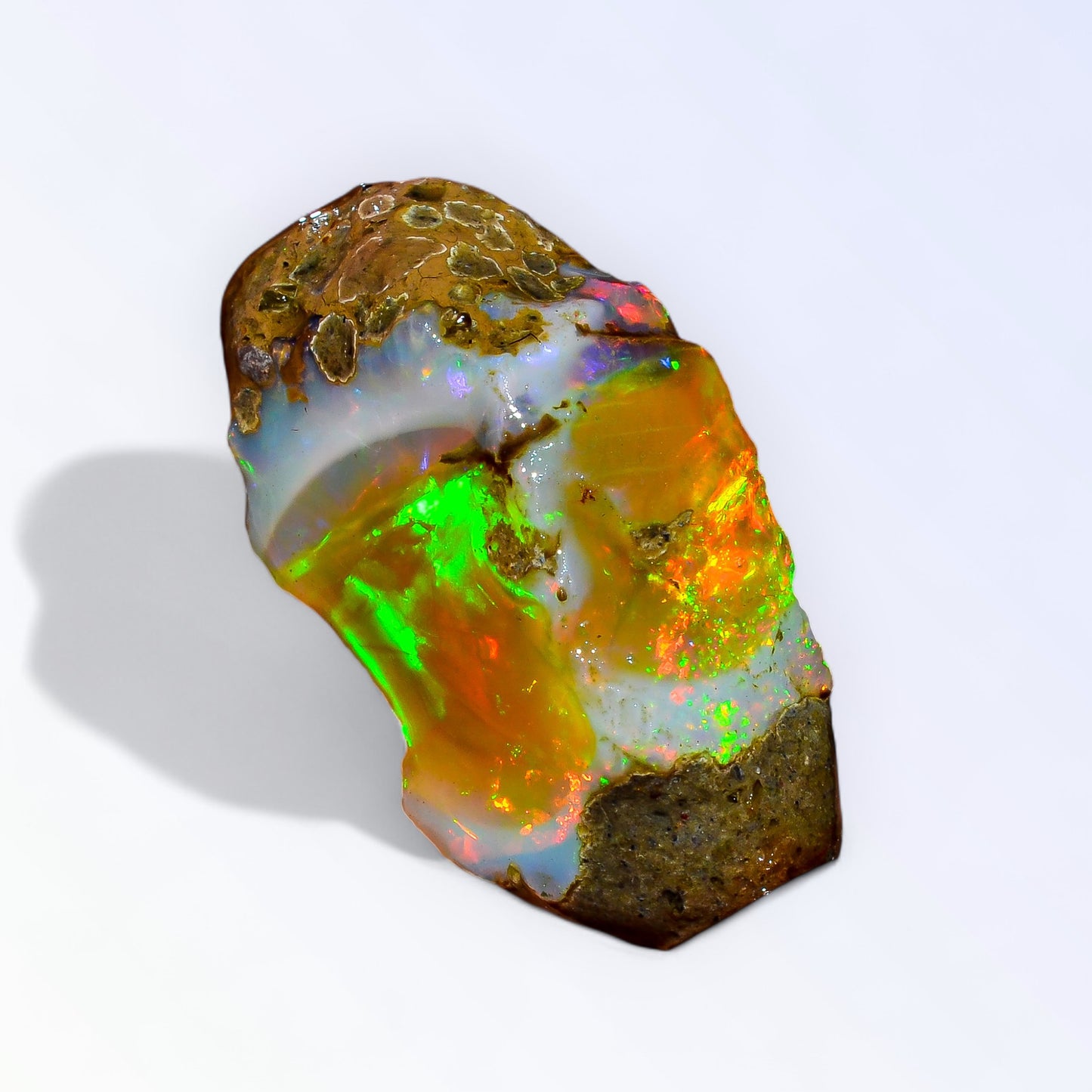 Outstanding Large Opal Rough 35.00 Carat Natural Ethiopian Opal Raw 32x18 MM