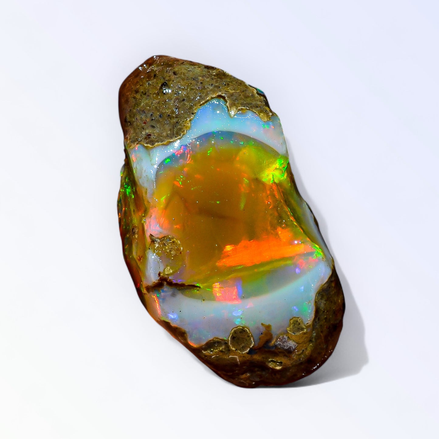 Outstanding Large Opal Rough 35.00 Carat Natural Ethiopian Opal Raw 32x18 MM