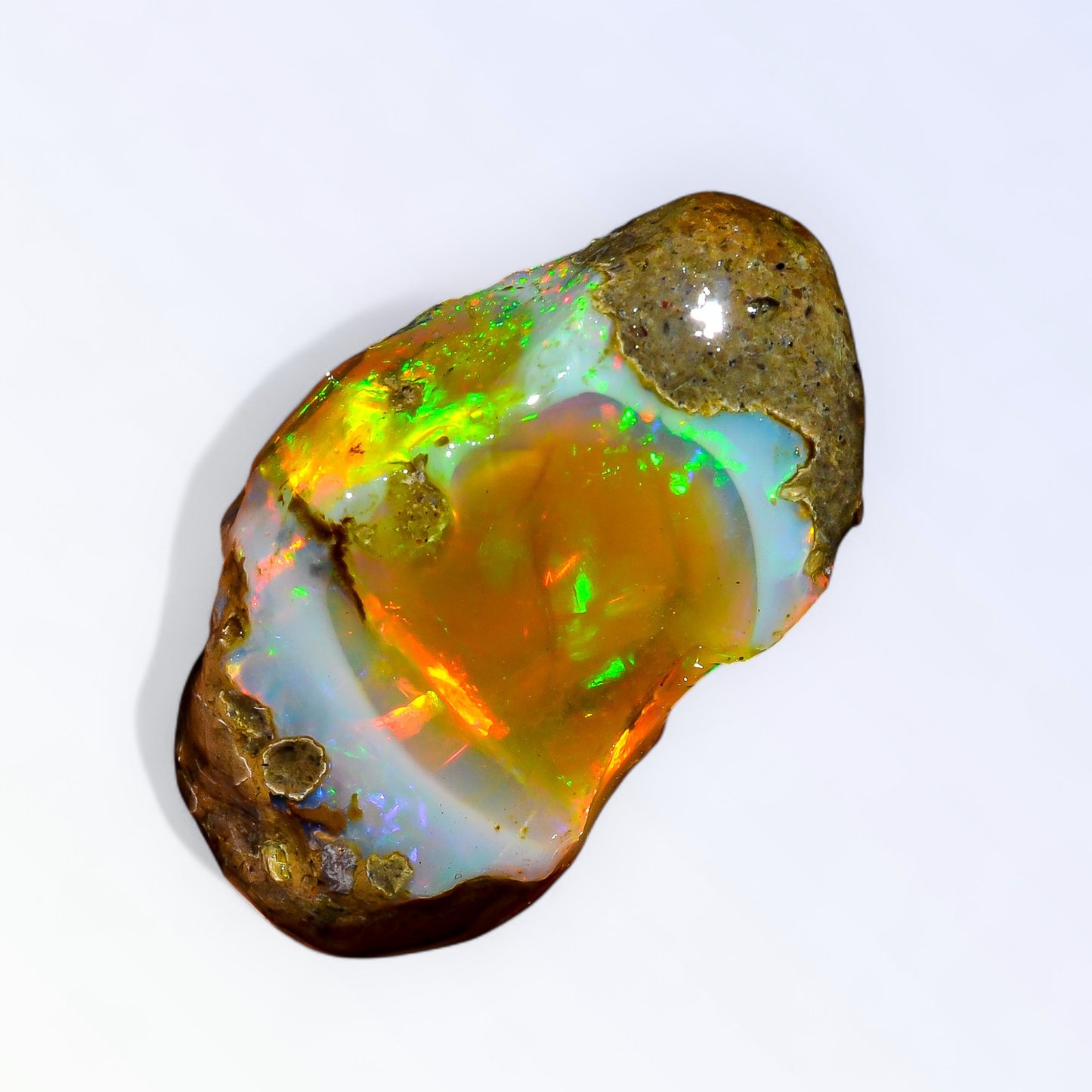 Outstanding Large Opal Rough 35.00 Carat Natural Ethiopian Opal Raw 32x18 MM
