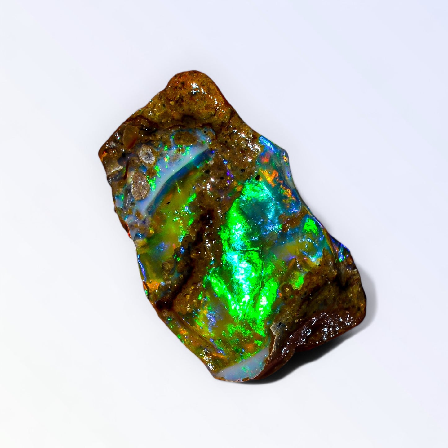 Stunning Large Opal Rough 16.00 Carat Natural Ethiopian Opal Raw 24x14 MM