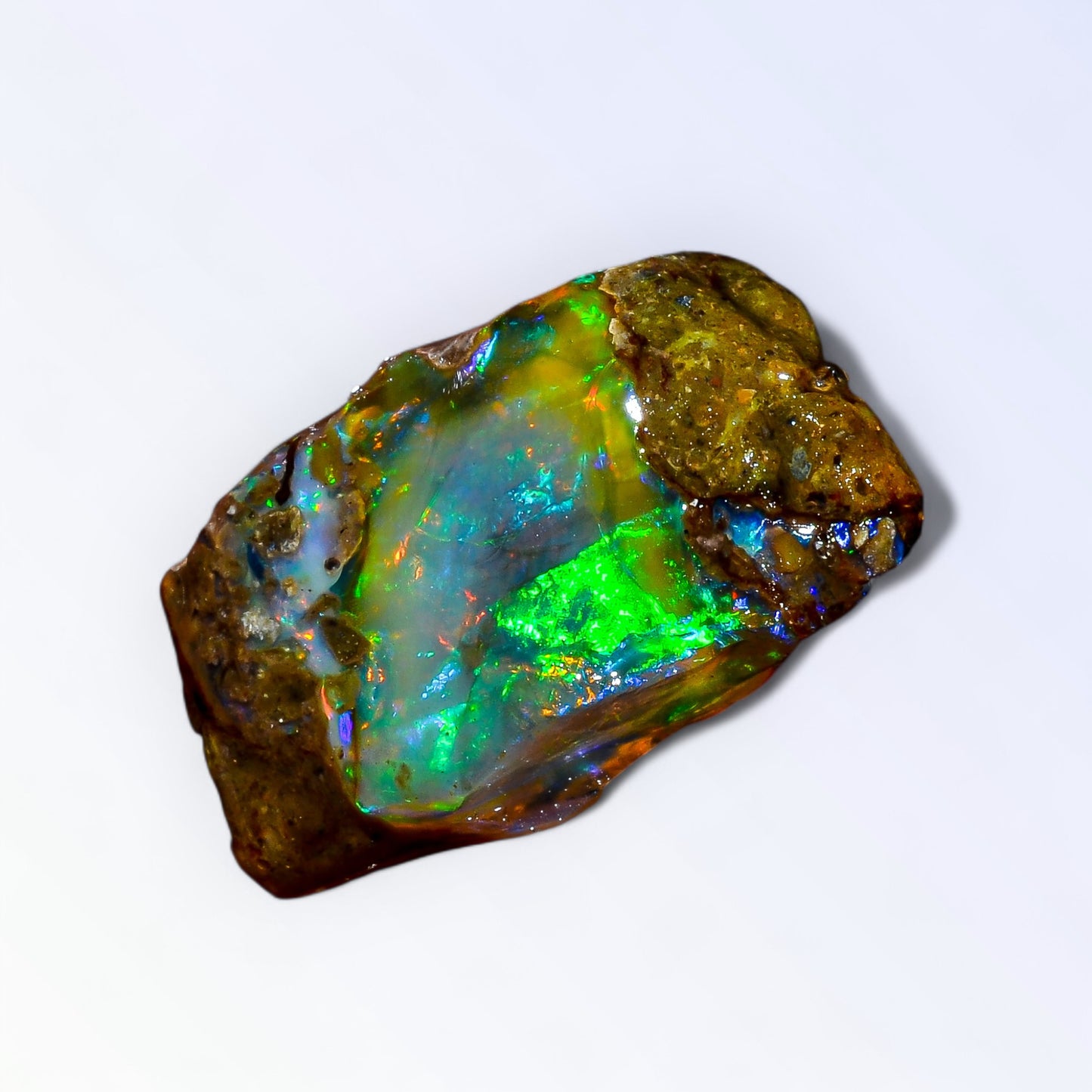 Stunning Large Opal Rough 16.00 Carat Natural Ethiopian Opal Raw 24x14 MM