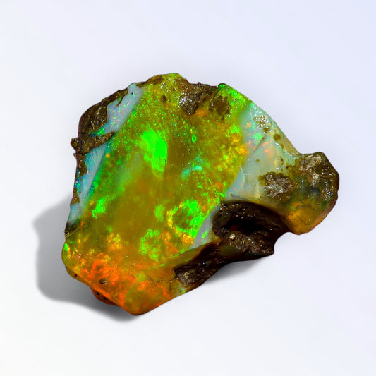 Gorgeous Large Opal Rough 24.50 Carat Natural Ethiopian Opal Raw 26x21 MM