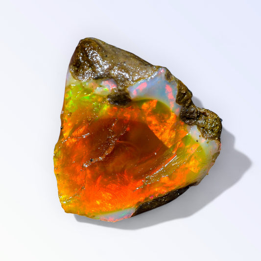 Immaculate Large Opal Rough 27.00 Carat Natural Ethiopian Opal Raw 25x22 MM