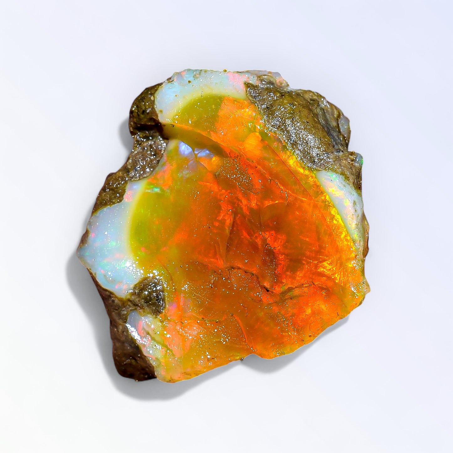 Immaculate Large Opal Rough 27.00 Carat Natural Ethiopian Opal Raw 25x22 MM
