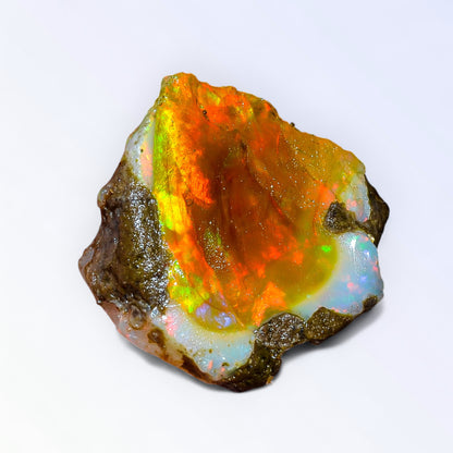Immaculate Large Opal Rough 27.00 Carat Natural Ethiopian Opal Raw 25x22 MM