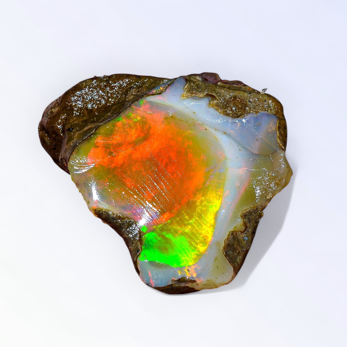 Incredible Large Opal Rough 35.00 Carat Natural Ethiopian Opal Raw 28x25 MM