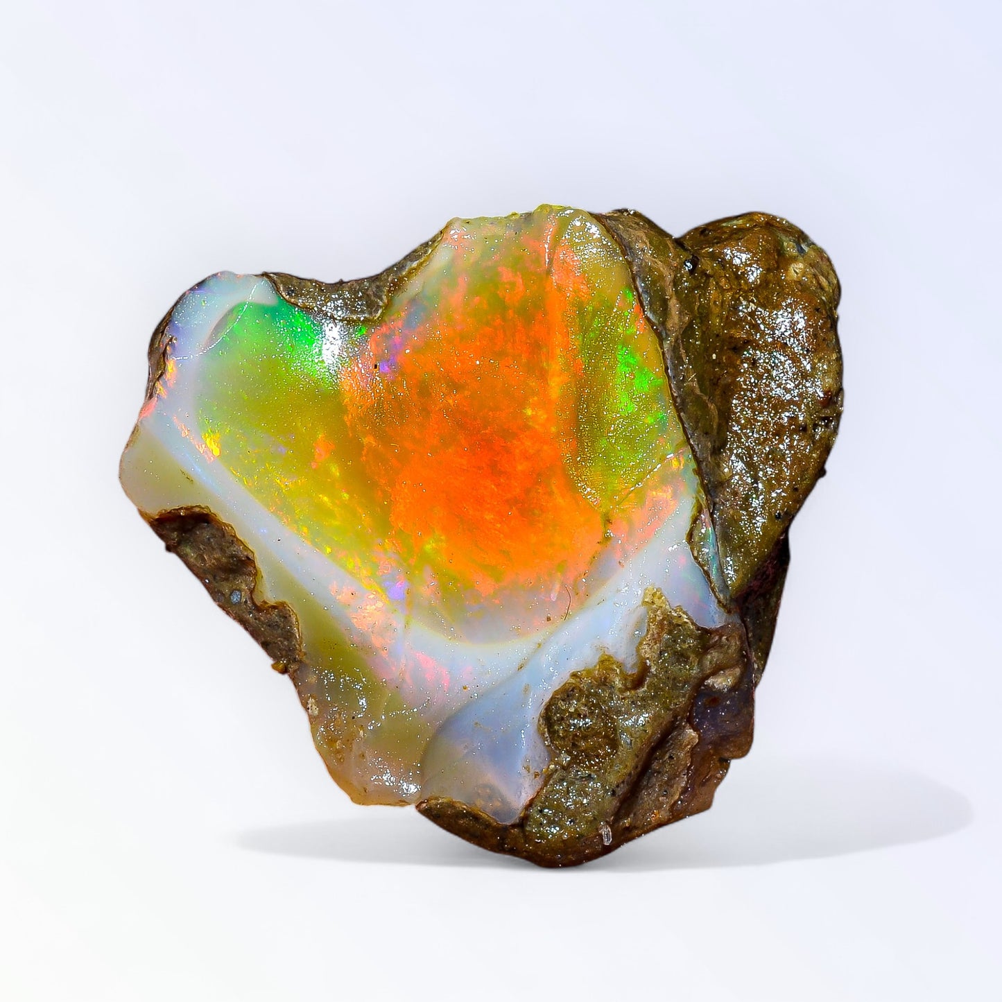 Incredible Large Opal Rough 35.00 Carat Natural Ethiopian Opal Raw 28x25 MM