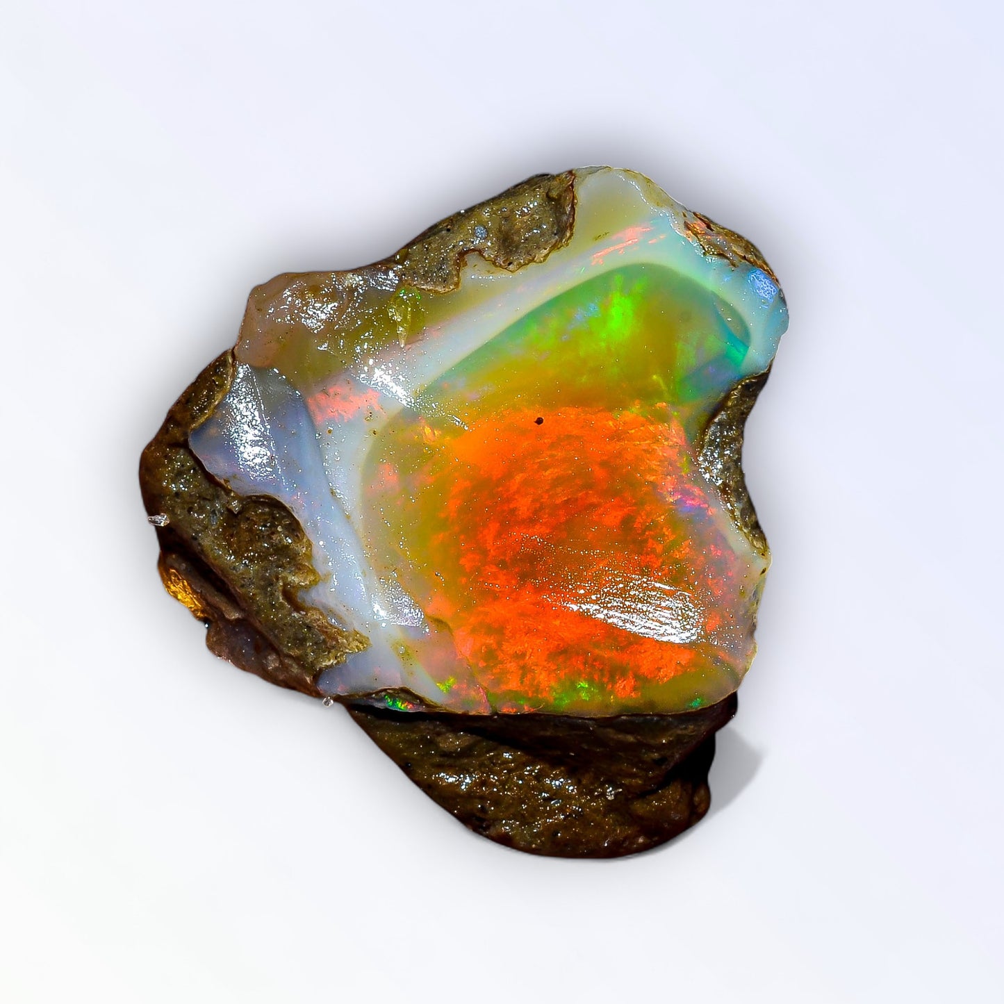 Incredible Large Opal Rough 35.00 Carat Natural Ethiopian Opal Raw 28x25 MM