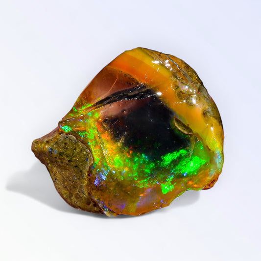 Outstanding Large Opal Rough 31.50 Carat Natural Ethiopian Opal Raw 28x24 MM