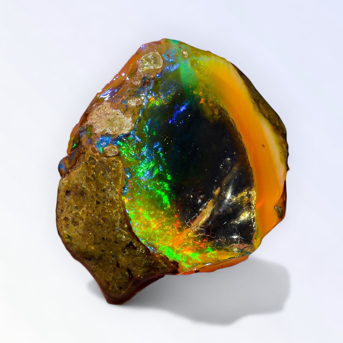 Outstanding Large Opal Rough 31.50 Carat Natural Ethiopian Opal Raw 28x24 MM