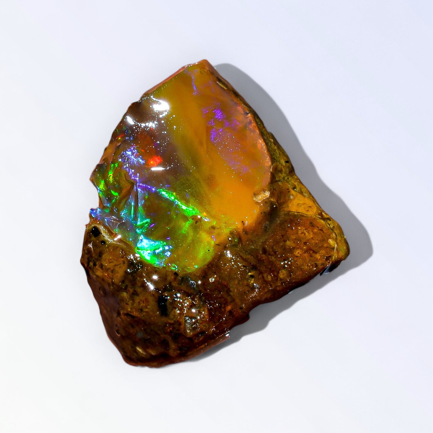 Splendid Large Opal Rough 24.00 Carat Natural Ethiopian Opal Raw 24X19 MM