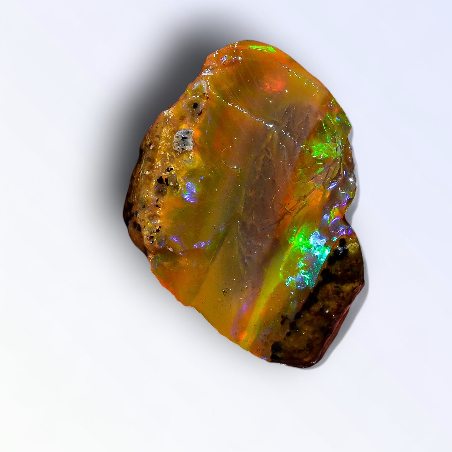 Splendid Large Opal Rough 24.00 Carat Natural Ethiopian Opal Raw 24X19 MM
