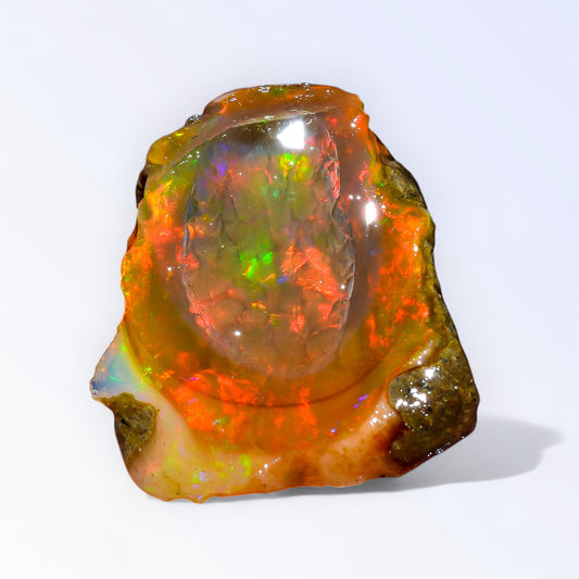 Superb Large Opal Rough 27.50 Carat Natural Ethiopian Opal Raw 27X22 MM