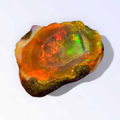 Superb Large Opal Rough 27.50 Carat Natural Ethiopian Opal Raw 27X22 MM