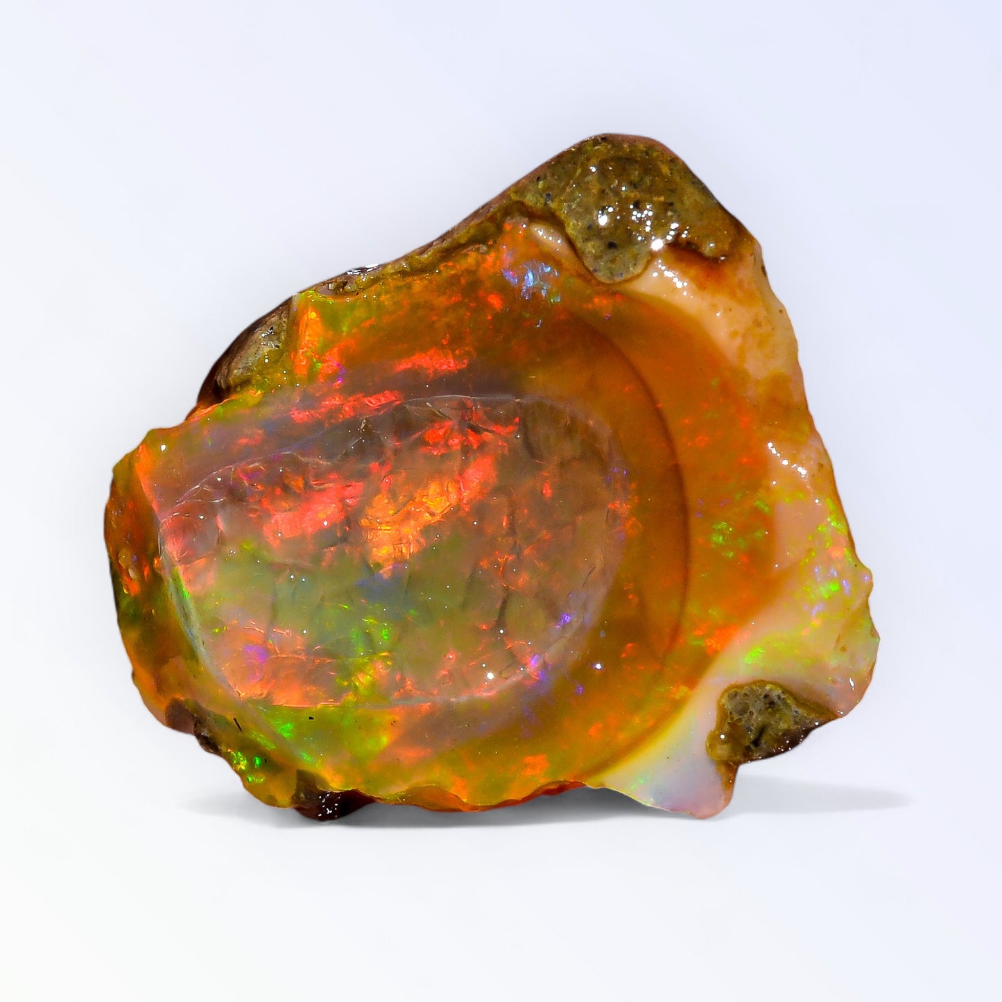 Superb Large Opal Rough 27.50 Carat Natural Ethiopian Opal Raw 27X22 MM