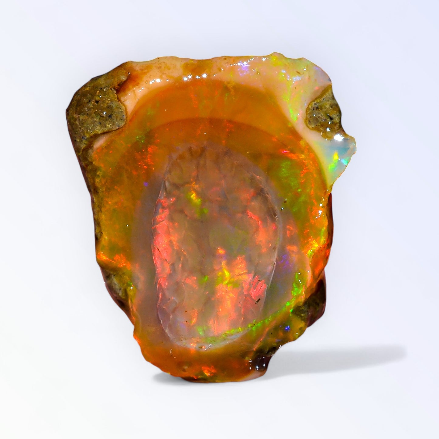 Superb Large Opal Rough 27.50 Carat Natural Ethiopian Opal Raw 27X22 MM