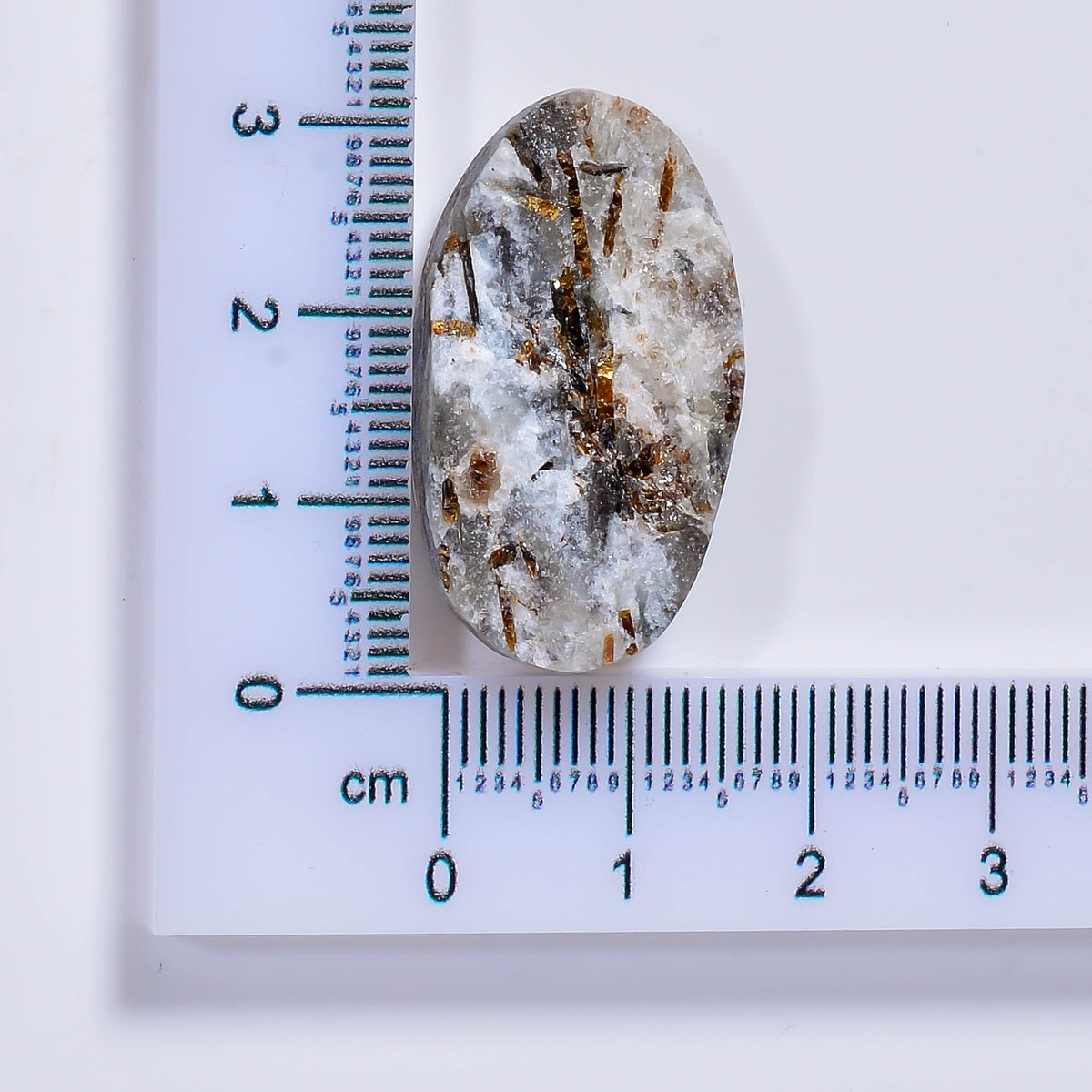 Natural Golden Nuummite Druzy Marquise Shape  Loose Gemstone 38 Ct. 45X14X6 mm TJC-35