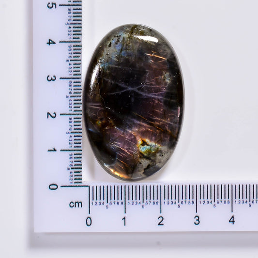 Natural Labradorite Oval Shape Cabochon Loose Gemstone 69 Ct. 39X24X7 mm TJC-64