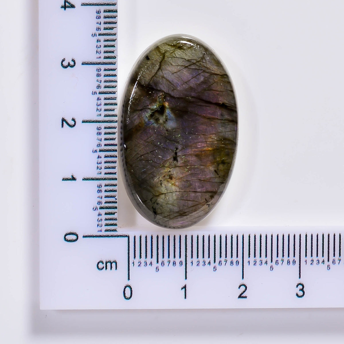 Natural Labradorite Oval Shape Cabochon Loose Gemstone 47 Ct. 33X20X7 mm TJC-70
