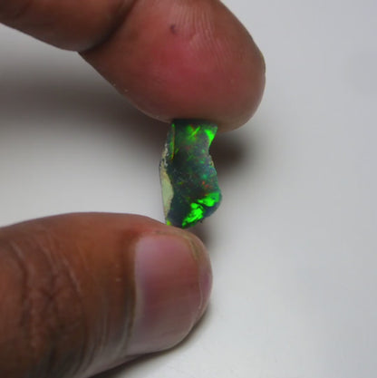 Black Opal 3.45 Carats | Natural Black Ethiopian Opal Rough - Ready for Cutting & Jewelry!