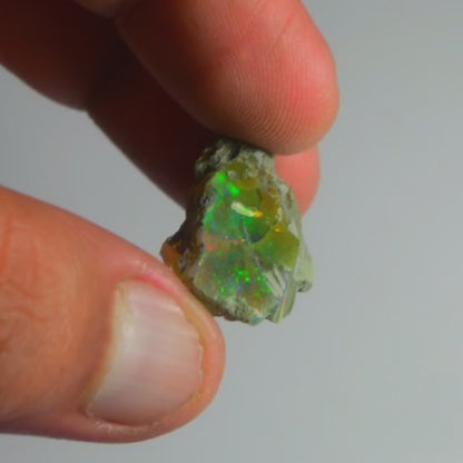 Black Opal Weight: 22.70  Carats | Natural Black Ethiopian Opal Rough - Ready for Cutting & Jewelry