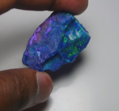 Very Rare Bi-Color Opal Rough 53.45 Cts Natural Ethiopian Opal Raw Jewelry Grade