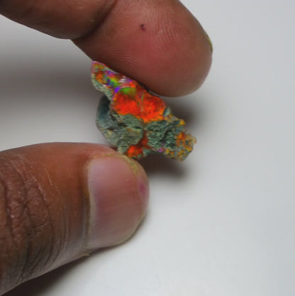 Rare Orange Opal 10.10 Carats | Natural Orange Ethiopian Opal Rough - Ready for Cutting & Jewelry!