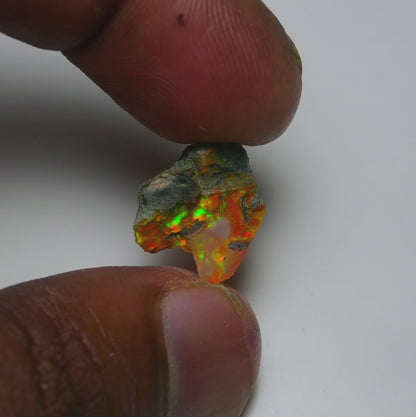 Rare Orange Opal 5.90 Carats | Natural Orange Ethiopian Opal Rough - Ready for Cutting & Jewelry!