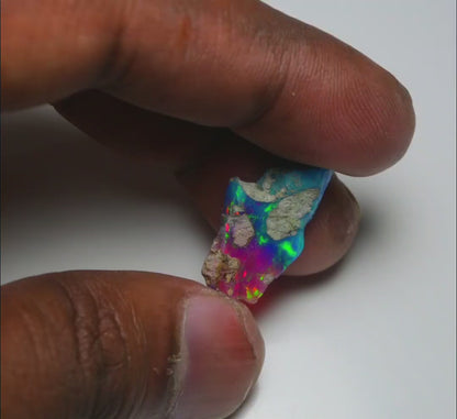 Very Rare Bi-Color Opal Rough 8.85 Cts Natural Ethiopian Opal Raw Jewelry Grade