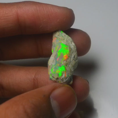 White Opal 14.65 Carats | Natural White Ethiopian Opal Rough - Ready for Cutting & Jewelry!