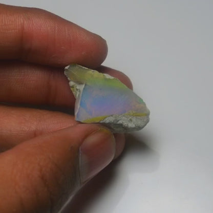 White Opal 18.30 Carats | Natural White Ethiopian Opal Rough - Ready for Cutting & Jewelry!