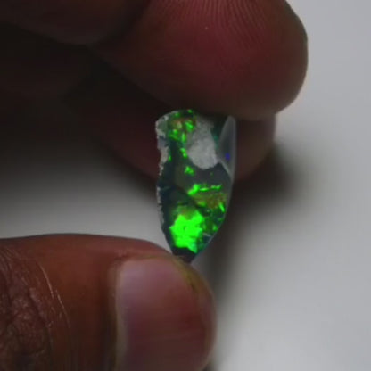 Black Opal 10.20 Carats | Natural Black Ethiopian Opal Rough - Ready for Cutting & Jewelry!