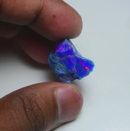 Rare Blue Opal 22.30 Carats | Natural Blue Ethiopian Opal Rough - Ready for Cutting & Jewelry!