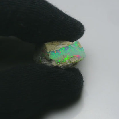 White Opal 15.40 Carats | Natural White Ethiopian Opal Rough - Ready for Cutting & Jewelry!