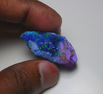 Very Rare Bi-Color Opal Rough 41.20 Cts Natural Ethiopian Opal Raw Jewelry Grade